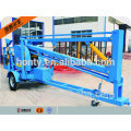 10m ~ 18m reboque rebocável montado mini boom lift